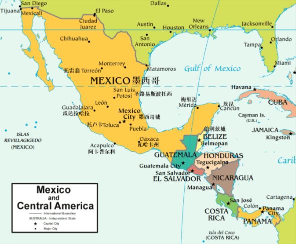 墨西哥亞馬遜fba倉庫地址分布圖