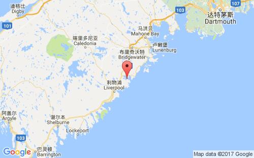 加拿大海運港口梅德韋港port medway港口地圖