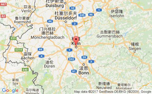德國(guó)港口科隆koln港口地圖