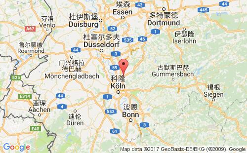 德國港口萊沃庫森leverkusen港口地圖