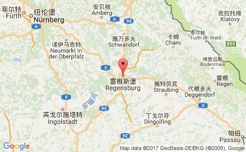 德國港口雷根斯堡regensburg港口地圖