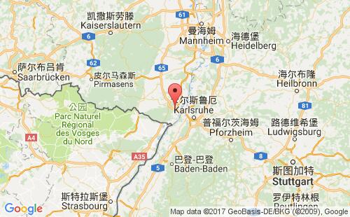 德國港口沃爾斯woerth港口地圖