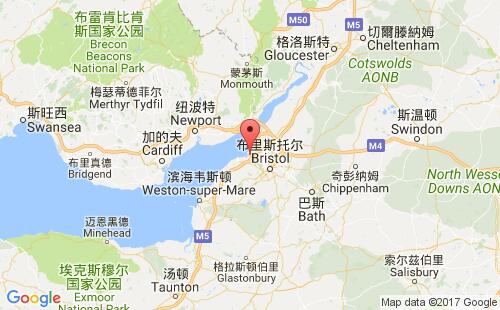 英國港口埃文茅斯avonmouth港口地圖