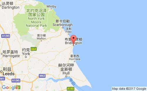 英國(guó)港口布里德靈頓bridlington港口地圖