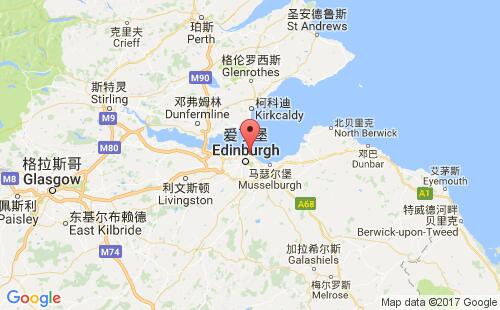 英國港口利斯leith港口地圖