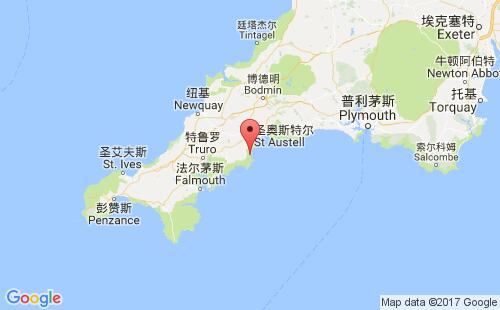 英國(guó)港口梅瓦吉西mevagissey港口地圖