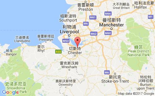 英國港口斯坦洛stanlow港口地圖