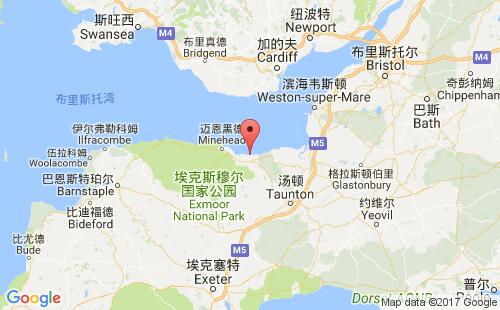 英國(guó)港口沃切特watchet港口地圖