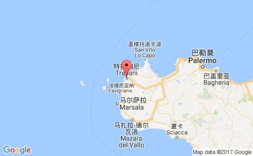 意大利港口特拉帕尼t(yī)rapani港口地圖