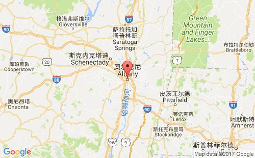 美國海運港口奧爾巴尼albany港口地圖