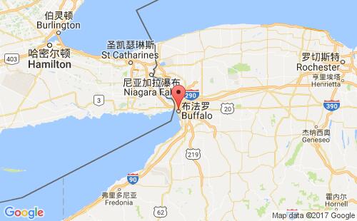 美國海運港口布法羅buffalo,ny港口地圖