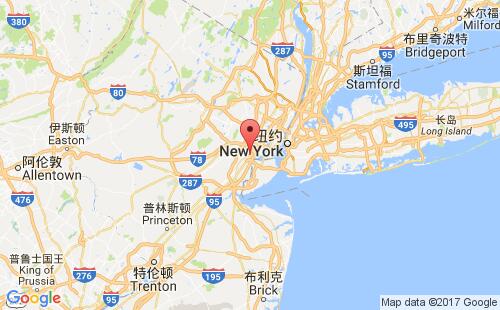 美國(guó)海運(yùn)港口伊麗莎白-新澤西elizabeth,nj港口地圖