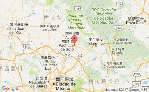 美國海運港口希達爾戈hidalgo,tx港口地圖