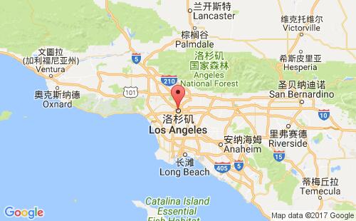美國海運港口洛杉磯los angeles,ca港口地圖