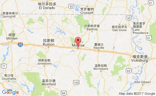 美國海運港口門羅monroe港口地圖