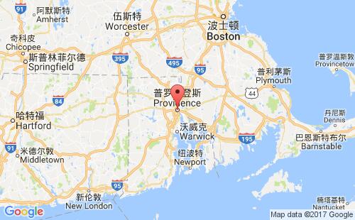 美國海運港口普羅維登斯providence,ri港口地圖