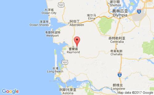 美國(guó)海運(yùn)港口威拉帕willapa港口地圖