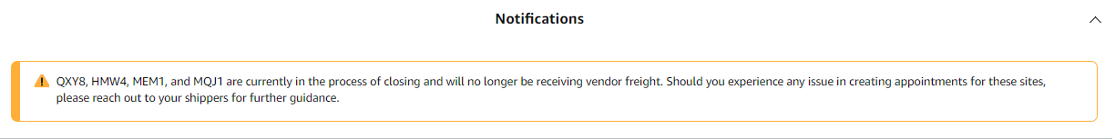 亞馬遜QXY8、HMW4、MEM1、MQJ1倉庫將無限期關(guān)閉